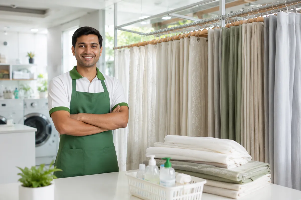 ClanClean Curtain Cleaning service in Delhi
