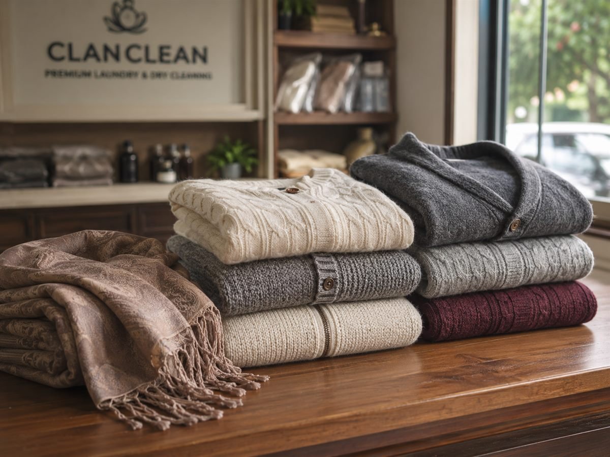 Woolen Cleaning in Delhi — Sweaters, Shawls & Pashmina in Delhi by ClanClean