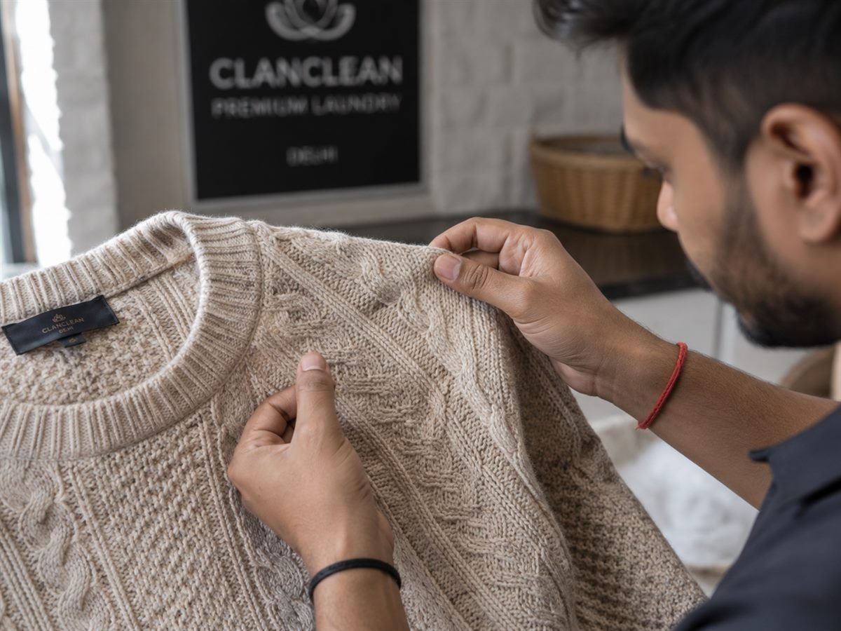 Doorstep pickup and delivery for Woolen Cleaning in Delhi — Sweaters, Shawls & Pashmina in Delhi